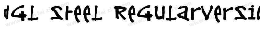 DGL Steel RegularVersion 20字体转换